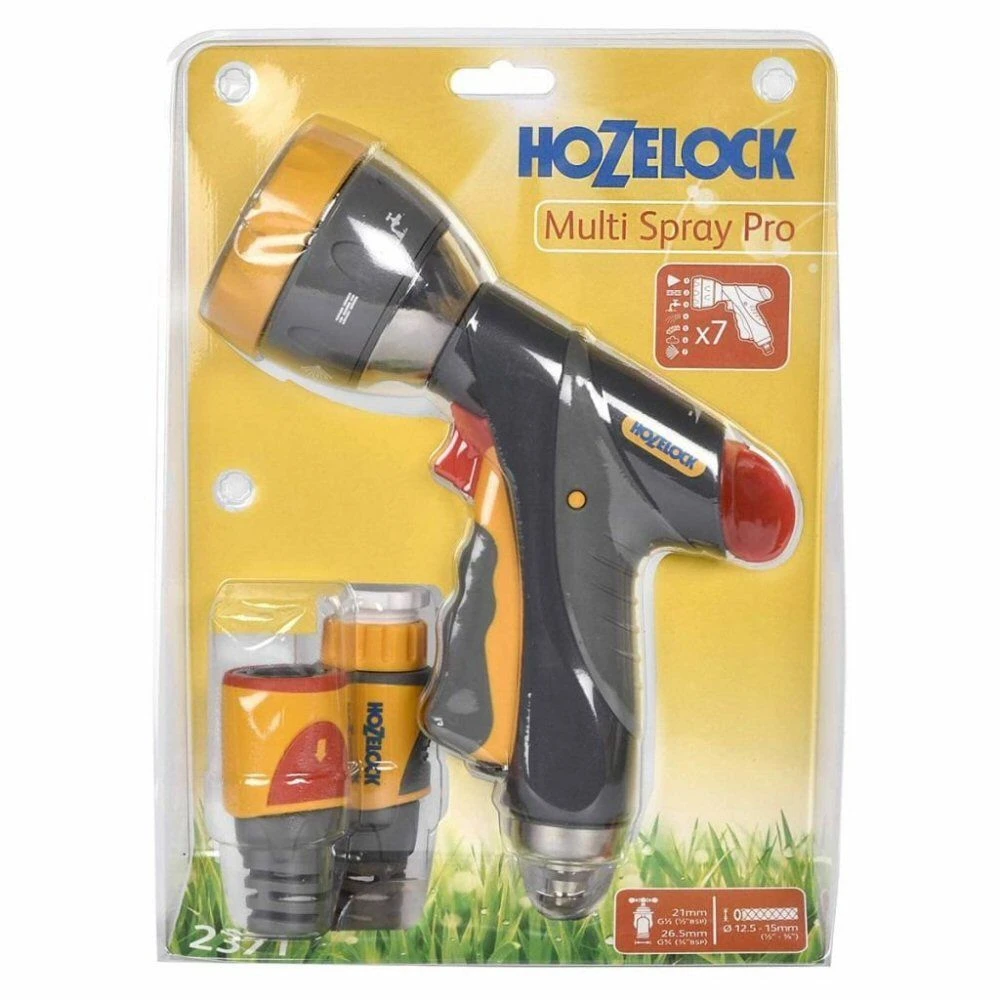 Hozelock Multi Spray Pro Gun With Fittings 3 Hozelock Multi Spray Pro Gun With Fittings
