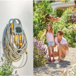 Hozelock Hose Hanger With Storage -Garden Outdoor Store 5010646059299 2
