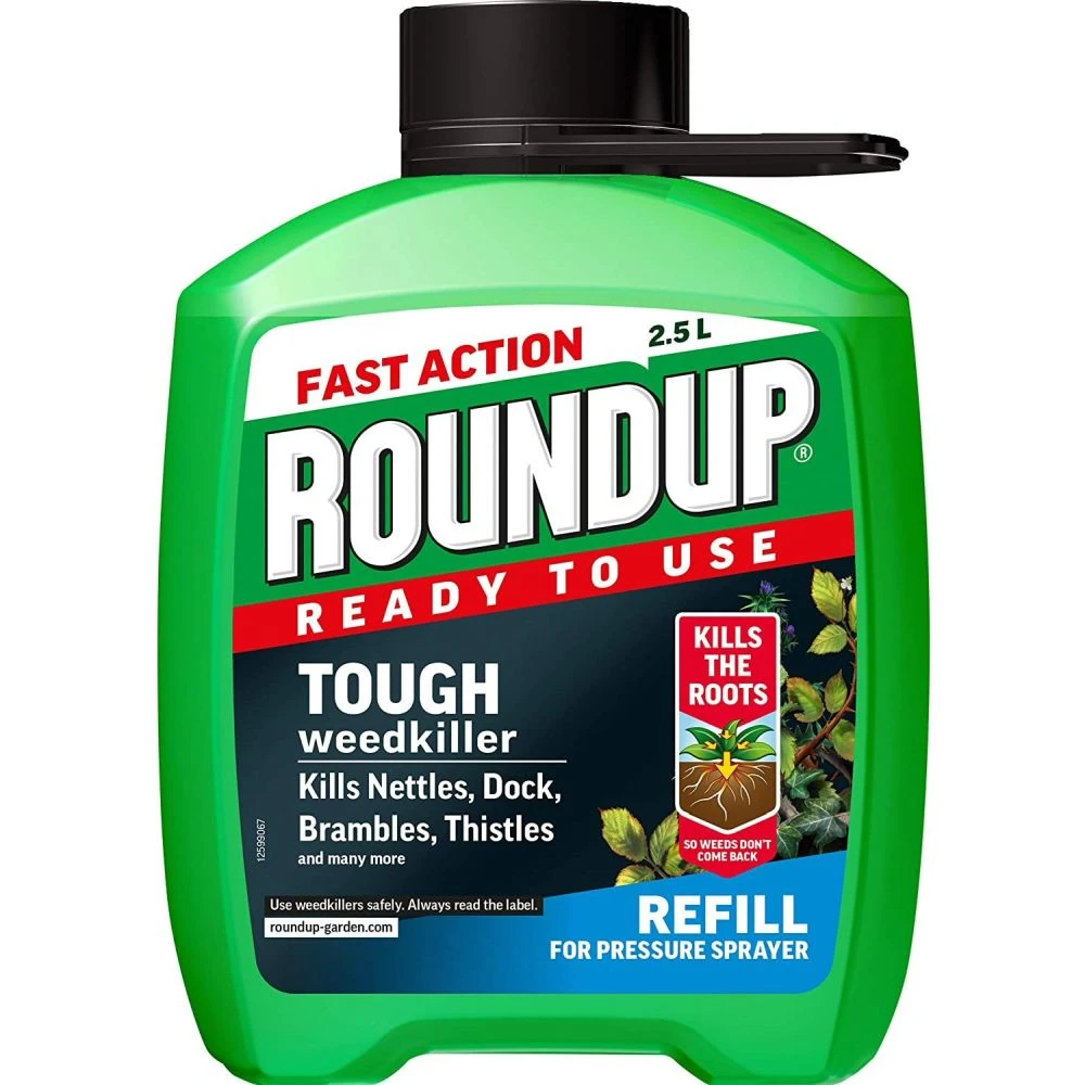 Roundup 2.5 Litre Tough Weedkiller Ready To Use Refill 3 Roundup 2.5 Litre Tough Weedkiller Ready To Use Refill