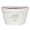 Woodlodge 26cm White Edwardian Glazed Wall Planter -Garden Outdoor Store 5021346475678