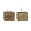 Woodlodge 37cm Heritage Oak Square Planter -Garden Outdoor Store 5021346487725 e4d4294e 9a27 47cc 9330 f4be3ee10d2e