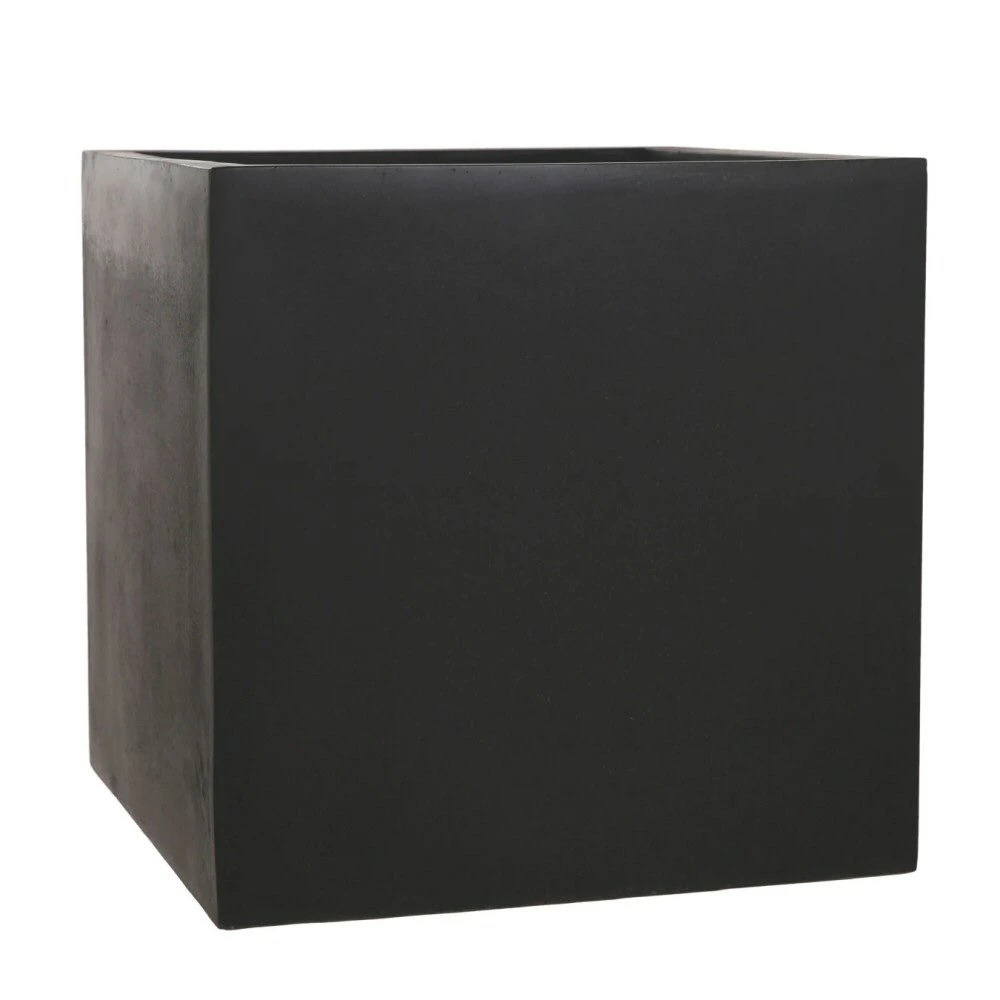 Woodlodge 42cm Black Polylite Cube Planter 3 Woodlodge 42cm Black Polylite Cube Planter