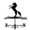 Primus Metal Rearing Horse Silhouette Weathervane