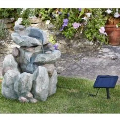 Smart Solar 51cm Rock Fall Solar Water Feature -Garden Outdoor Store 5050642007931 3