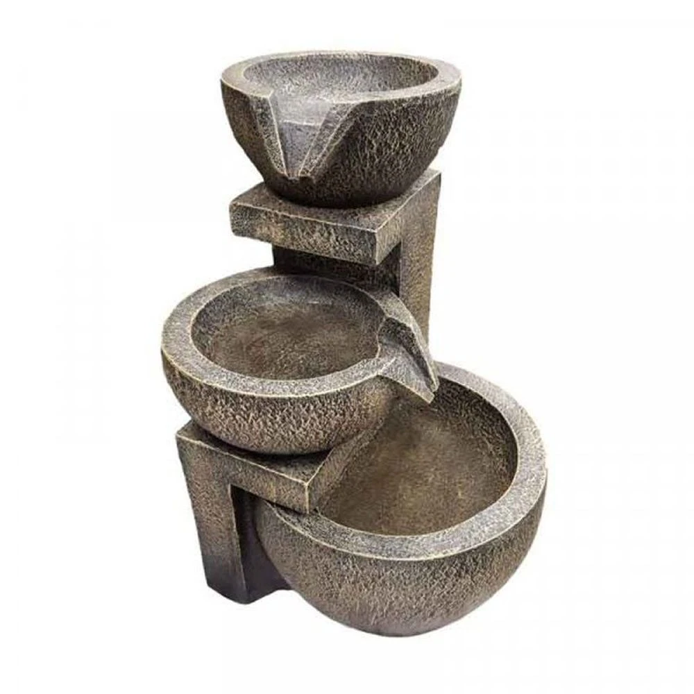 Smart Solar 49cm Genoa Cascade Solar Water Feature 3 Smart Solar 49cm Genoa Cascade Solar Water Feature