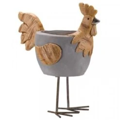 Garden Outdoor Store 11 Flamboya 40cm Woodstone Rooster Planter