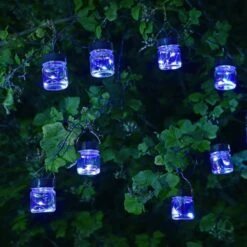 Smart Solar 10 Firefly LED Opal Jar String Lights -Garden Outdoor Store 5050642067638 3