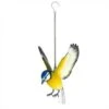 La Hacienda Hanging Metal Blue Tit In Flight -Garden Outdoor Store 5055025558611