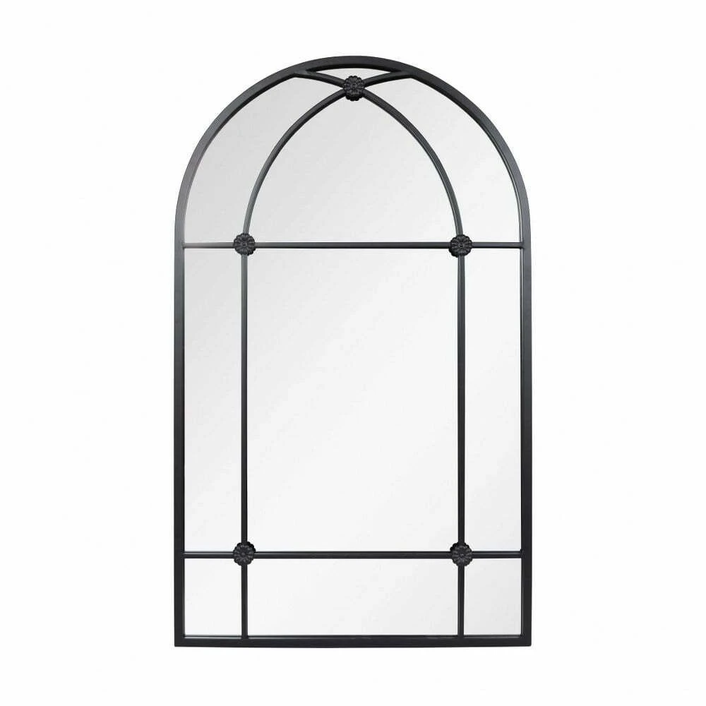 La Hacienda 100cm Black Arched Arundel Indoor/Outdoor Mirror 3 La Hacienda 100cm Black Arched Arundel Indoor/Outdoor Mirror