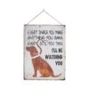 La Hacienda 40cm I'll Be Watching You Labrador Metal Sign -Garden Outdoor Store 5055025559311