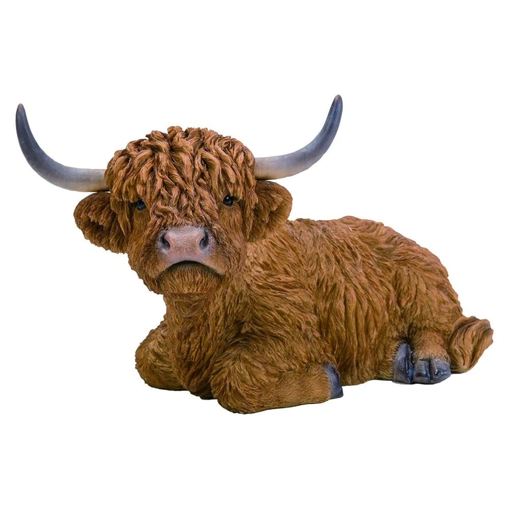 Vivid Arts 62cm Laying Highland Cattle - XRL-HLCL-B 3 Vivid Arts 62cm Laying Highland Cattle - XRL-HLCL-B