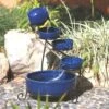 Bermuda 52cm The Ocean Cascade Solar Powered Water Feature -Garden Outdoor Store 5060512213133