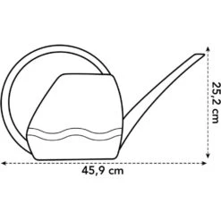 Elho 3.5 Litre Anthracite Aquarius Watering Can 7 Elho 3.5 Litre Anthracite Aquarius Watering Can -Garden Outdoor Store 8711904303723 3