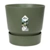 Elho 25cm Leaf Green Greenville Round Planter -Garden Outdoor Store 8711904332433 4f576c01 caaf 4132 ab5a 13b7e956b23f