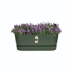 Elho 70cm Living Concrete Greenville Trough Long -Garden Outdoor Store 8711904357764 3